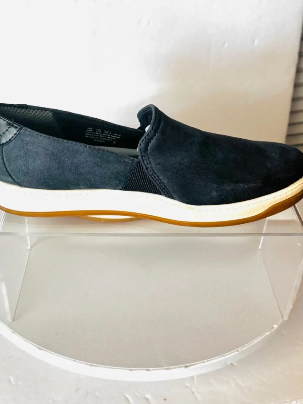 Life Stride Bzees Air Step Danni 8W Blue Suede Slip on Flats
